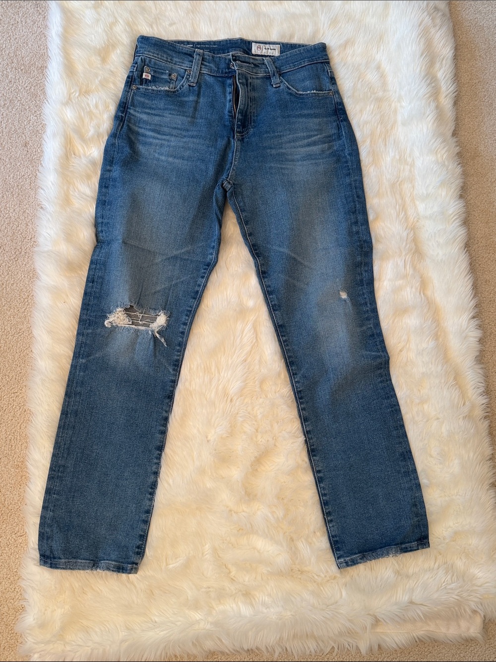 Ag Adriano Goldschmied Vintage Blue Denim Jeans